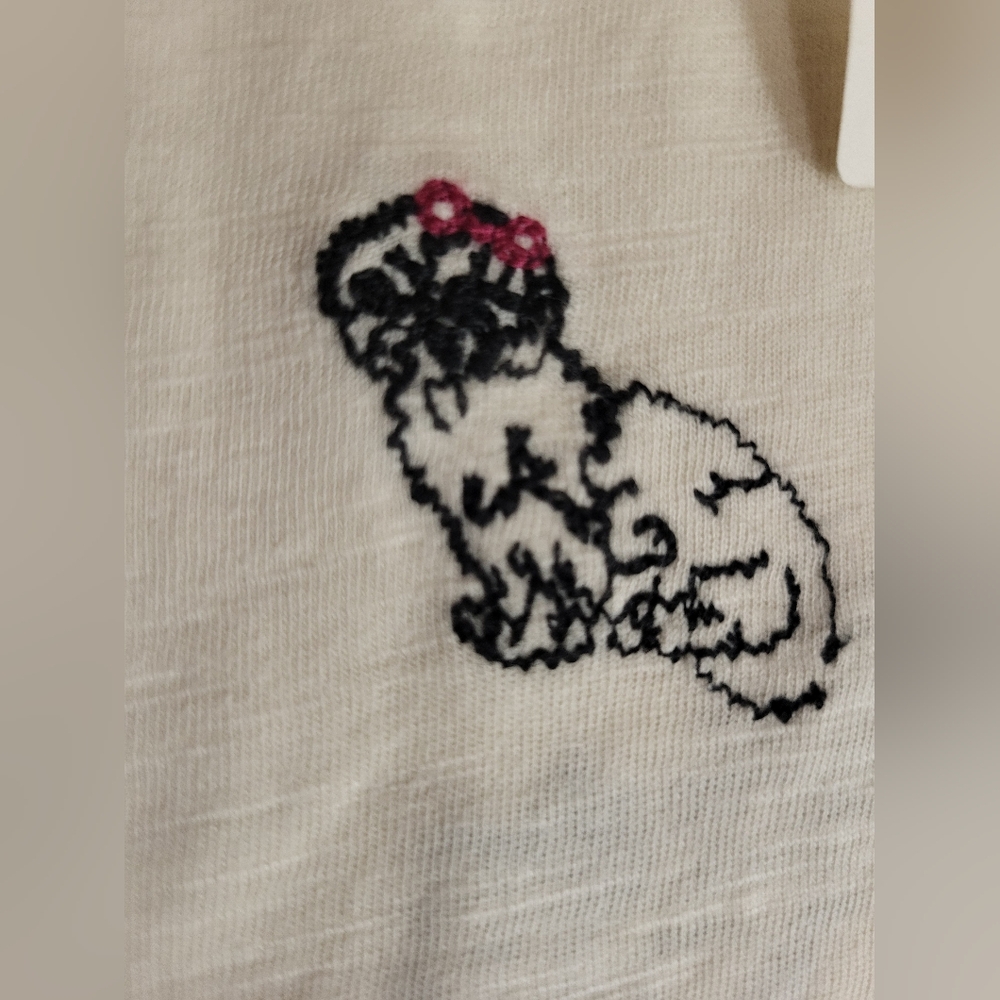 Anthropologie Maeve The Caitlin Embroidered Boxy Tee - Picture 7 of 10